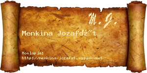 Menkina Jozafát névjegykártya